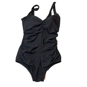 NWT Black One-Piece Roots Swimsuit